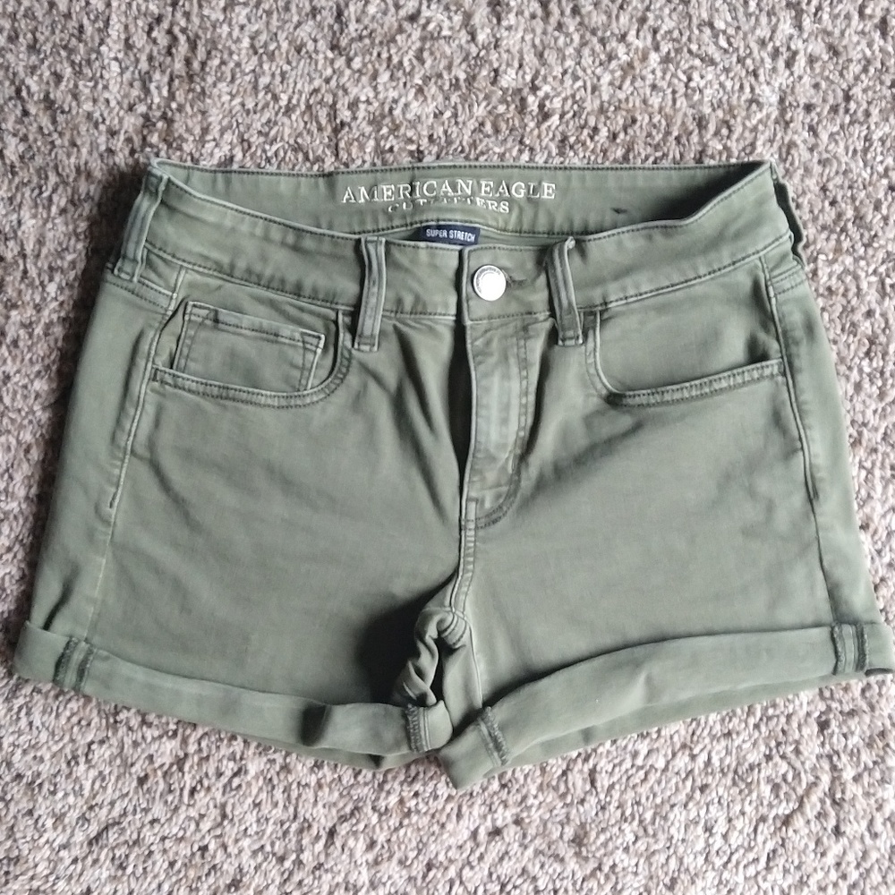 AE Super Stretch Twill X Midi Shorts | Size 8